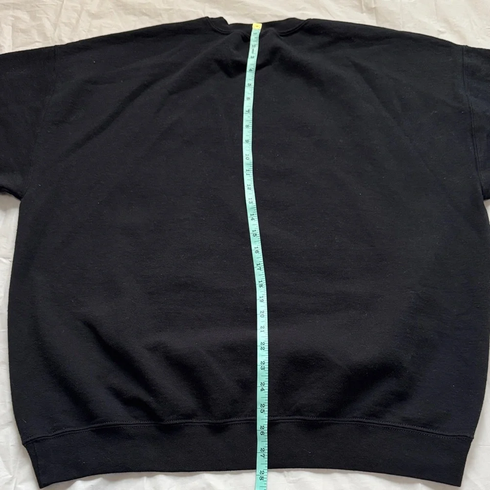Gildan Black Merry Christmas Cat Crewneck Sweater - Picture 11 of 12